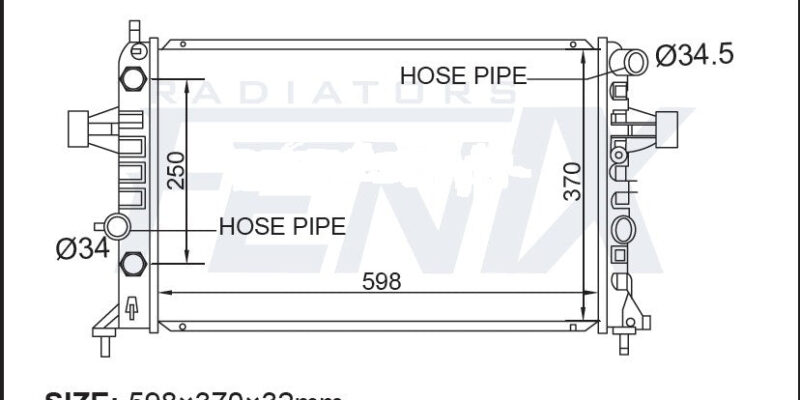 Holden Astra TS Convertible Radiator