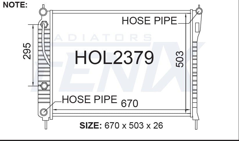 Holden Captiva Petrol Radiator