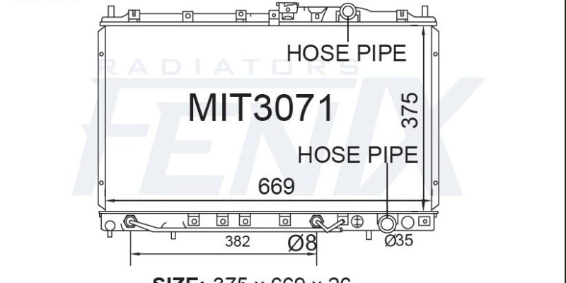 Mitsubishi Lancer CE Wagon Radiator