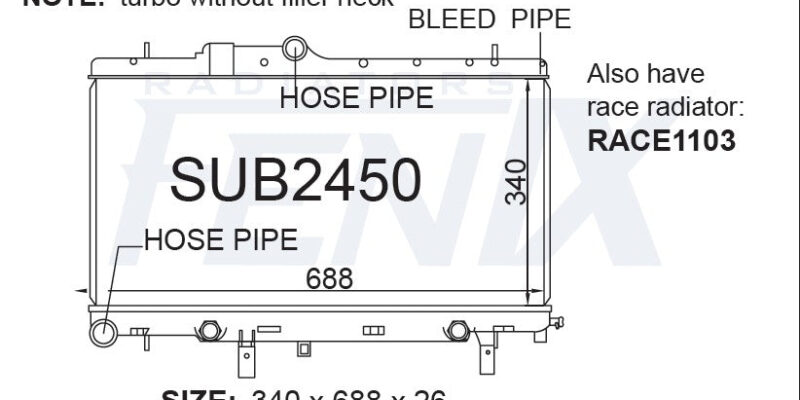 Subar Impreza WRX Radiator