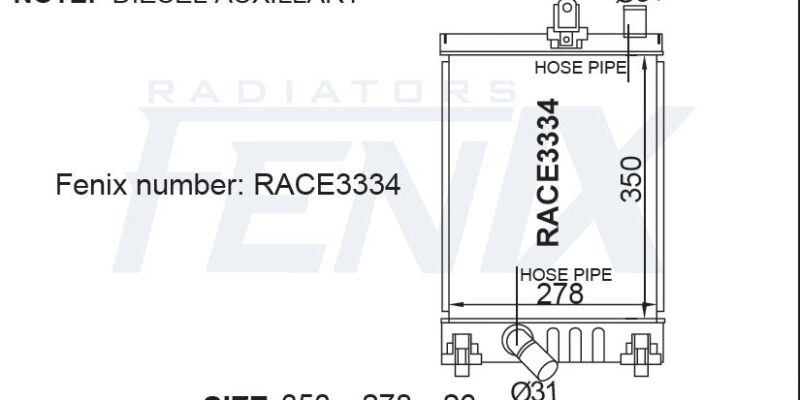 2005-13 Hiace Auxiliary Radiator