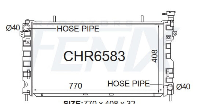 Chrysler RG Voyager Radiator (2004 – MAR/2008).