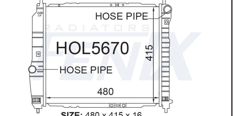 Daewoo Kalos 1.2L Radiator