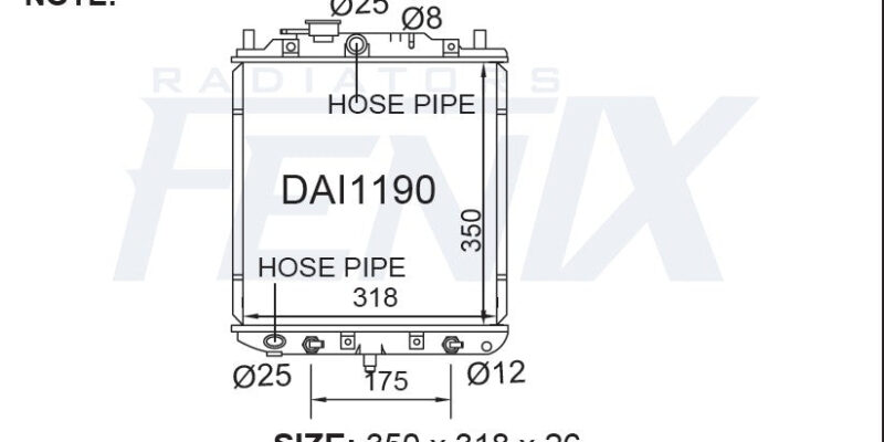 Daihatsu Centro Radiator.