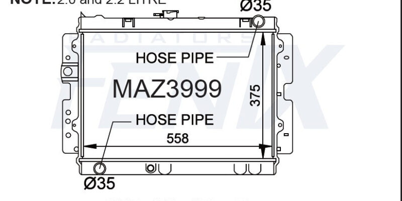 Ford Courier Radiator