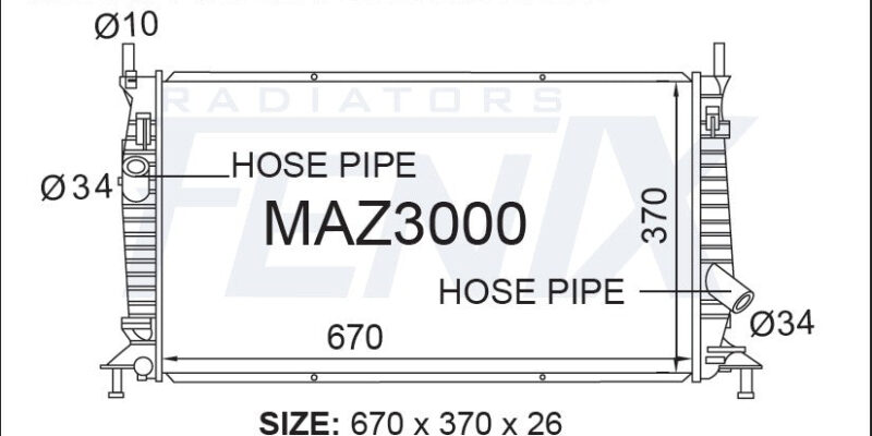 Ford Focus LS LT LV Radiator