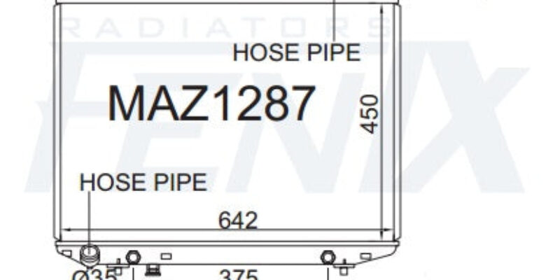 Ford PD-PE-PG-PH Courier Radiator (MAY/1996 – DEC/2006).