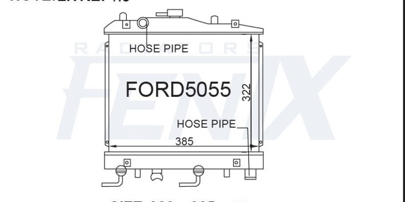 Ford WA Festiva Radiator.