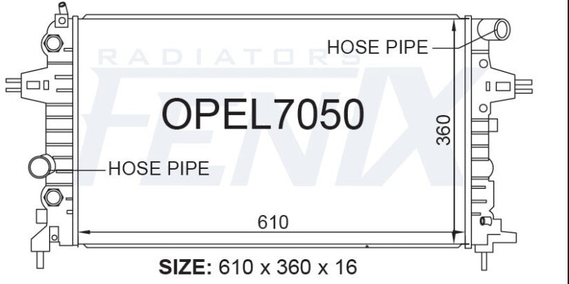 Holden Astra AH Radiator