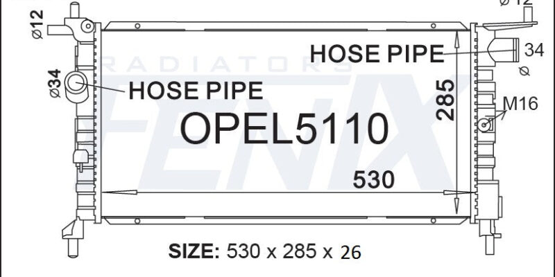 Holden Barina SB Radiator
