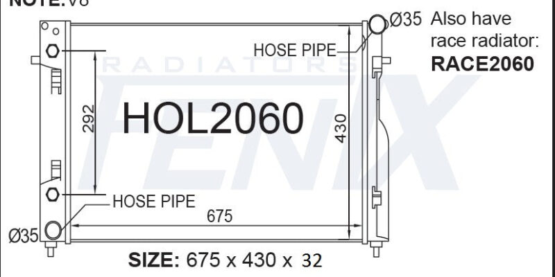 Holden Commodore VY V8 Radiator.