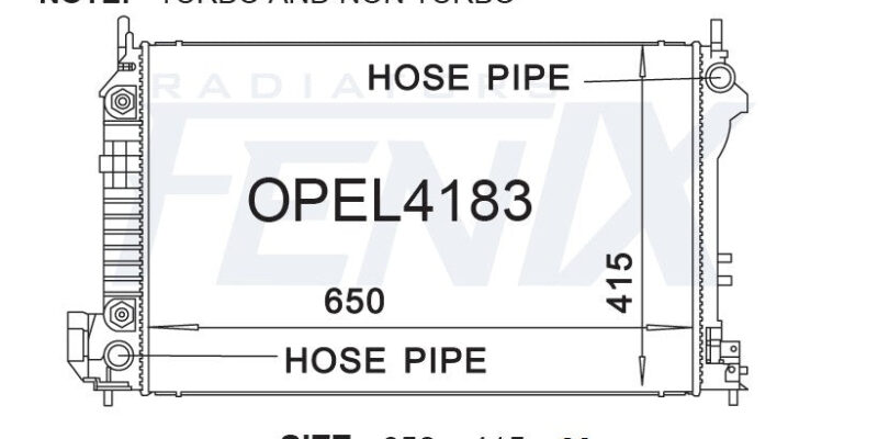 Holden Vectra ZC Radiator