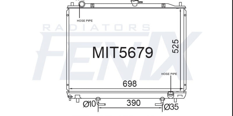 Mitsubishi Pajero NM-NP Diesel Radiator