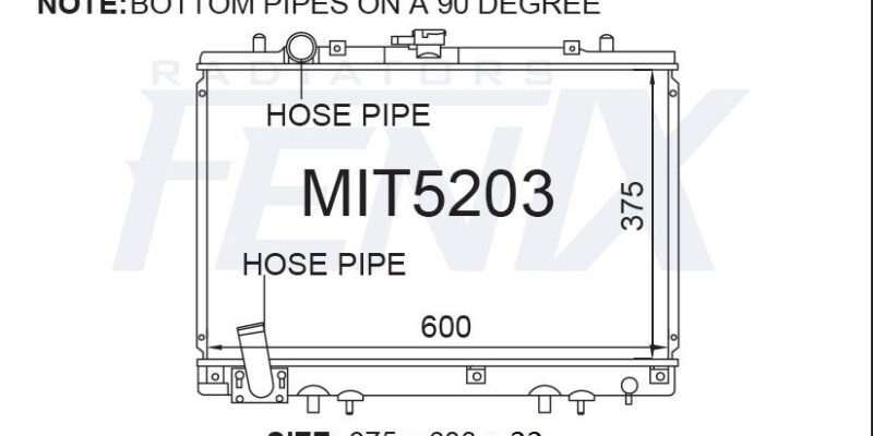 Mitsubishi Triton MK V6 Petrol Radiator