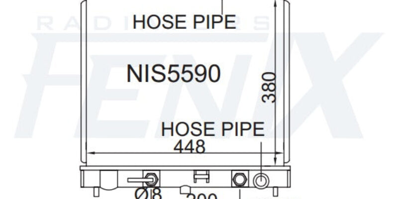 Nissan Z11 Cube Radiator.