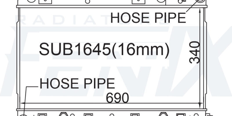 Subaru SF Forester Non Turbo Radiator (AUG/1997 – SEP/2002).