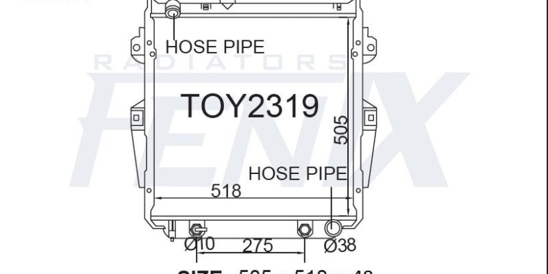 Toyota Landcruiser KZJ78 Radiator.